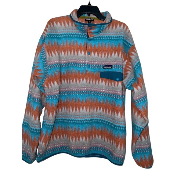 Patagonia Jackets & Blazers - RARE Patagonia Snap-T Fleece Laughing Waters Pullover - Size L